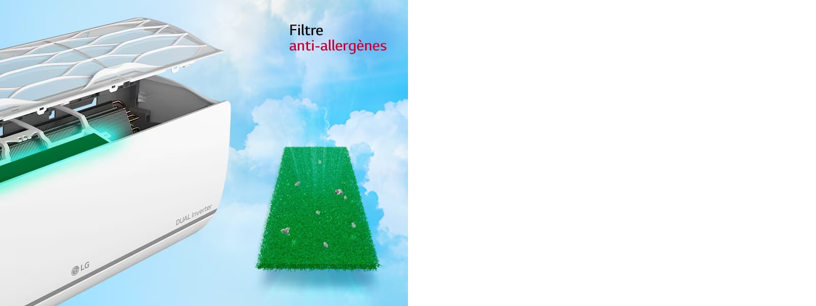 Le filtre anti-allergènes capture et élimine les allergènes* pour une meilleure qualité de l’air intérieur.